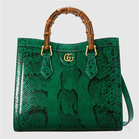 borsa shopper gucci vernice verde manico regolabili|Borse Gucci in Vernice Verde .